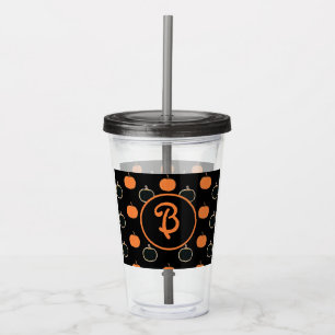 Personalised Pumpkin/halloween/Autumn  Acrylic Tum Tumbler