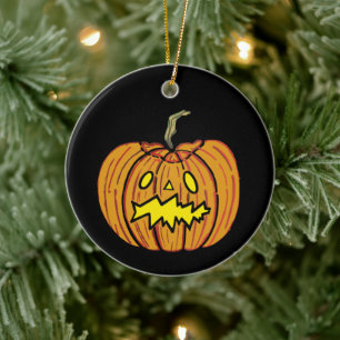 Personalised Pumpkin Halloween Hanging Ornament