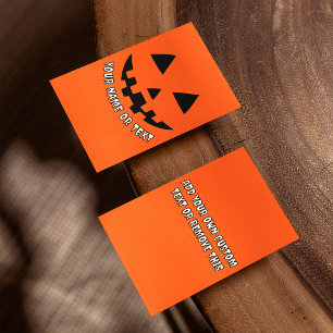 Personalised Pumpkin Halloween Name & CUSTOM TEXT Flyer