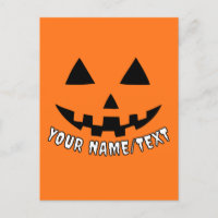 Personalised Pumpkin Halloween Your Name or TEXT