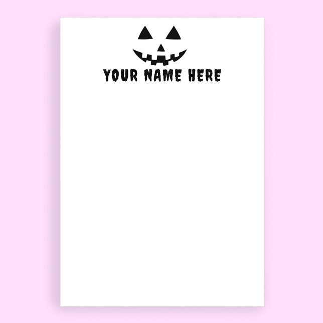 Personalised Pumpkin Halloween Your Name Stationery (Creator Uploaded)