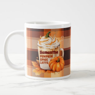Personalised Pumpkin Spice Latte Large Coffee Mug