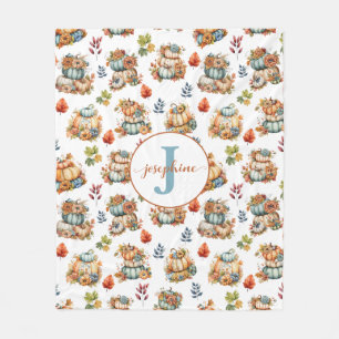  Personalised Pumpkins Country Chic Fleece Blanket