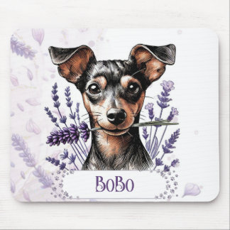 Personalised Pup – Min Pin Mouse Pad