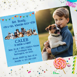 Personalised Puppy Dog Birthday Invitation