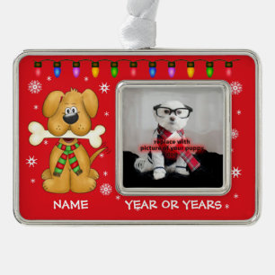 Personalised Puppy Dog Pet Photo Ornament