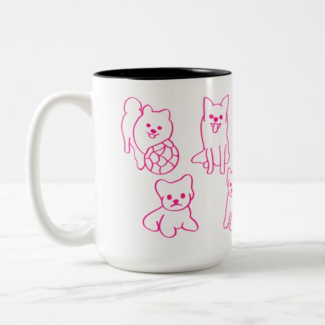 Personalised Puppy Lover Gift Coffee Mug (Left)