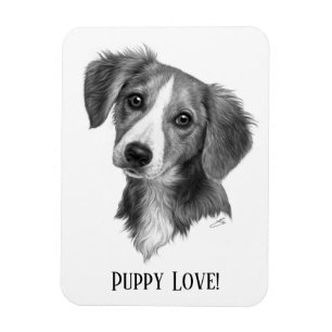 Personalised Puppy Magnet