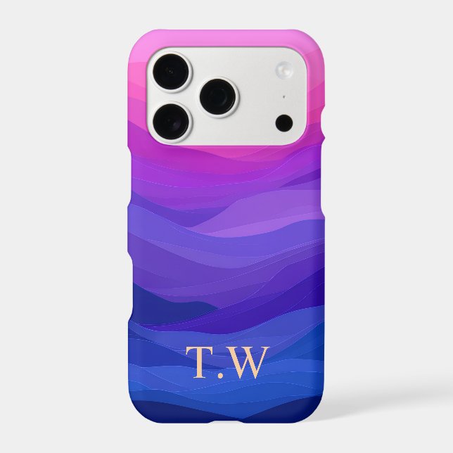 Personalised Purple Abstract iPhone Case | Custom  (Back)