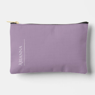 Personalised purple accessory pouch