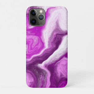Personalised Purple and White Marble Swirls    iPhone 11 Pro Case
