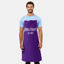 Personalised Purple Apron