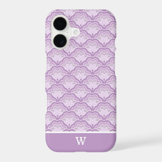Personalised Purple Art Deco Floral Pattern Design