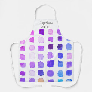 Personalised Purple Artist Apron