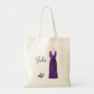 Personalised Purple Bridesmaid Tote