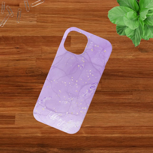 Personalised Purple Chic Professional Pattern Case-Mate iPhone Case (Creator Uploaded)