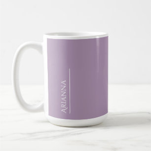 Personalised purple  coffee mug