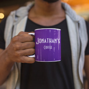Personalised Purple Coffee Mug
