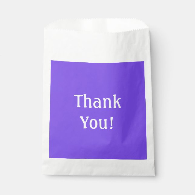Personalised Purple Favour Bag (Front)