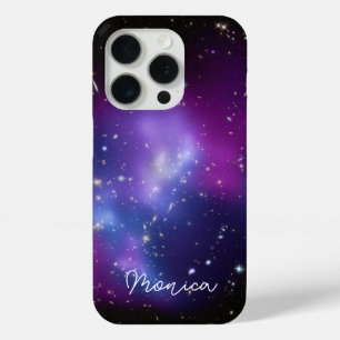Personalised Purple Galaxy Celestial Photo iPhone 15 Pro Case