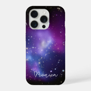 Personalised Purple Galaxy Celestial Photo iPhone 15 Pro Case