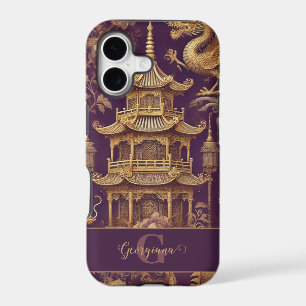Personalised Purple & Gold Victorian Chinoiserie