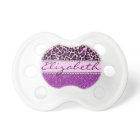 Personalised Purple Leopard Print Glitter