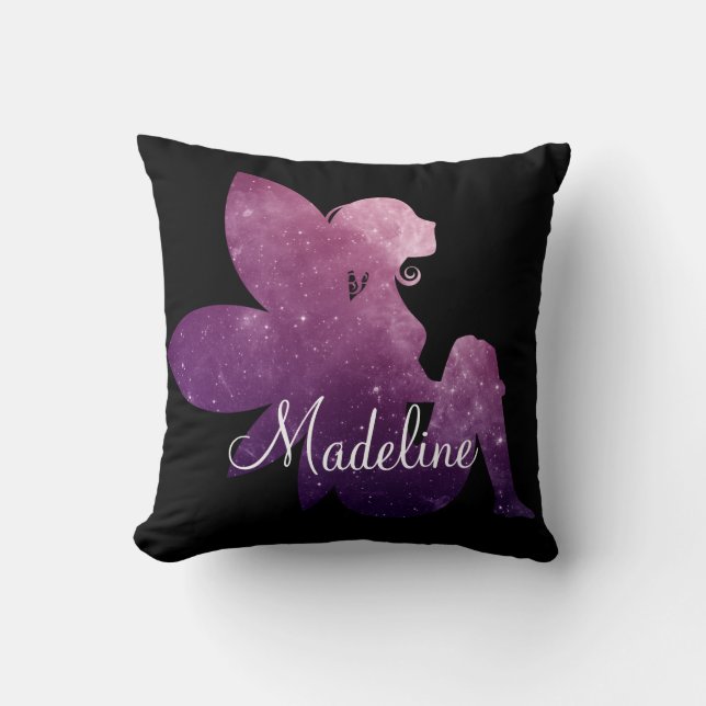 Personalised Purple Magical Fairy Cushion (Front)