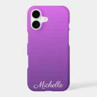 Personalised purple ombre