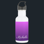 Personalised purple ombre 532 ml water bottle<br><div class="desc">Personalised purple ombre</div>