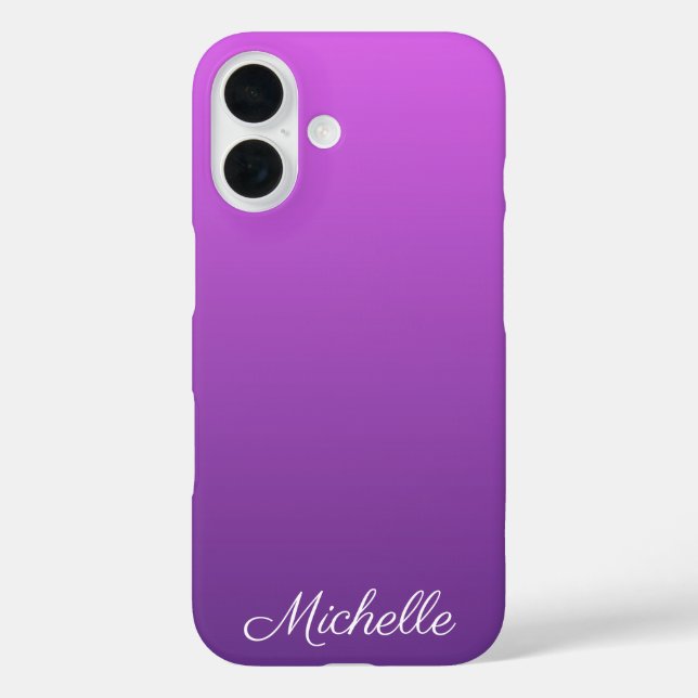 Personalised purple ombre Case-Mate iPhone case (Back)