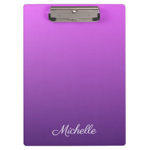Personalised purple ombre clipboard