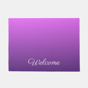 Personalised purple ombre doormat