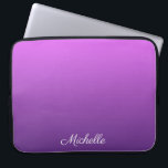 Personalised purple ombre laptop sleeve<br><div class="desc">Personalised purple ombre</div>