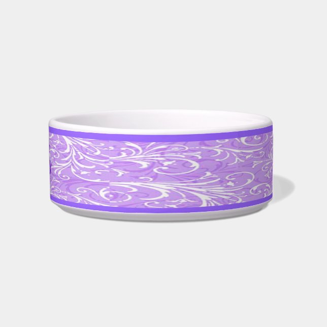 Personalised Purple Ornamental Pet Bowl (Right)