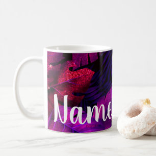 Personalised Purple Rainforest Design Coffee Mug