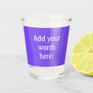 Personalised Purple Shot Glass