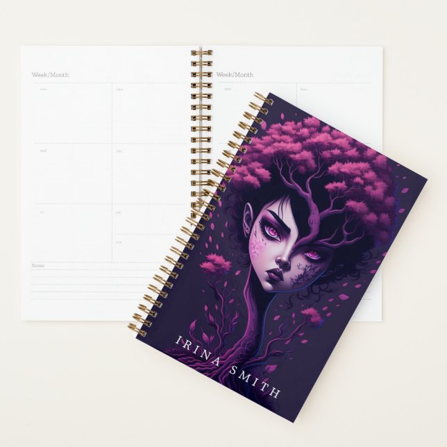 Personalised Purple Tree with a Face Planner (Display)