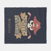 Personalised Putt Pirates Golfing Hobby Sports Fle Fleece Blanket (Front (Horizontal))