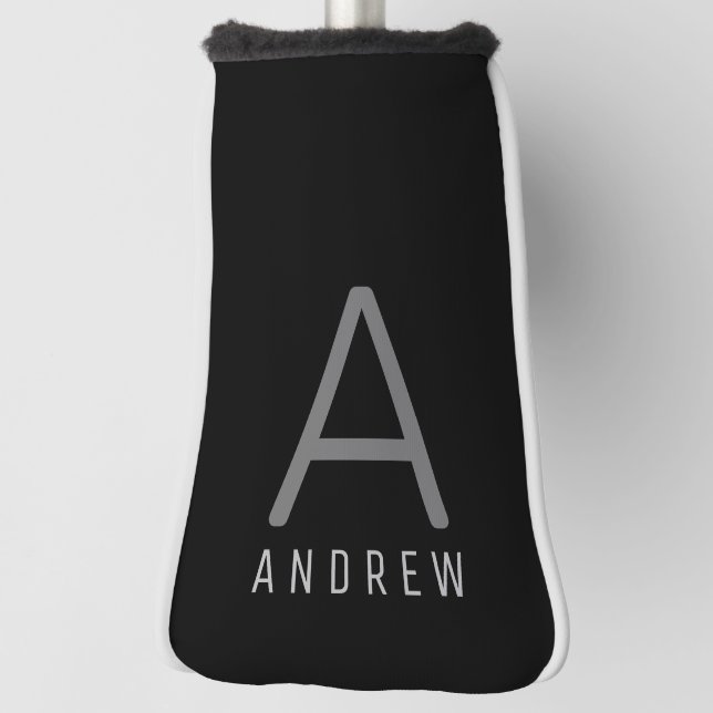 Personalised Putter Cover Modern Monogrammed Gift (Rotate 90)
