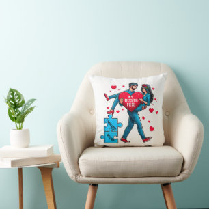 Personalised Puzzle of Love - My Missing Piece Cushion