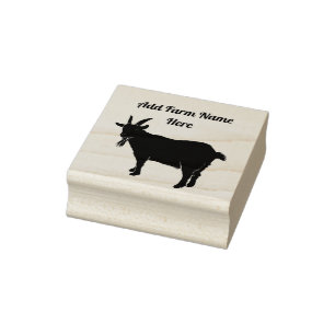 Personalised Pygmy Goat Farm Stamp