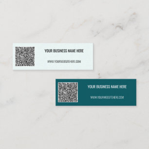 Personalised QR Code and Custom Text Business Card