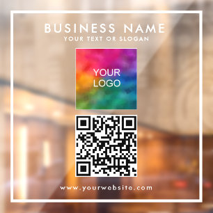 Personalised QR Code Business Logo Text Modern