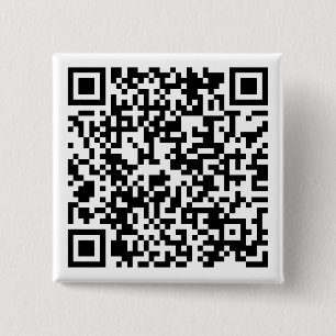 Personalised QR Code Custom URL Square Sticker 15 Cm Square Badge