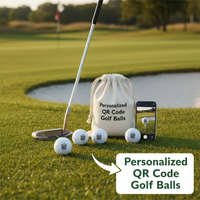 Personalised QR Code  Golf Balls (Personalized QR Code Golf Balls)