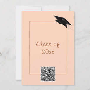 Personalised QR Code Graduation Party Invitation
