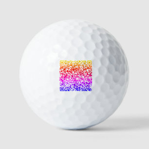Personalised QR Code Scan Info Stamp Golf Balls