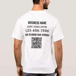 Personalised QR code Social Media Business Event T-Shirt