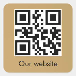 Personalised QR code Square Sticker